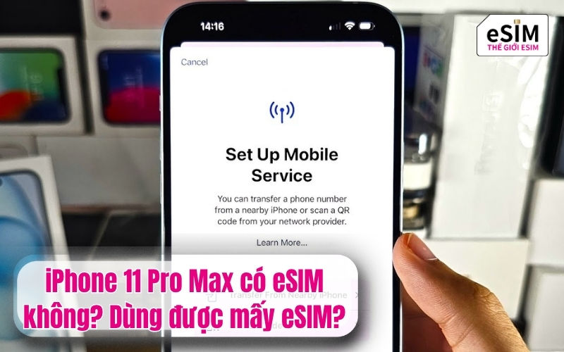 iPhone 11 Pro Max có eSIM không? Dùng được mấy eSIM?